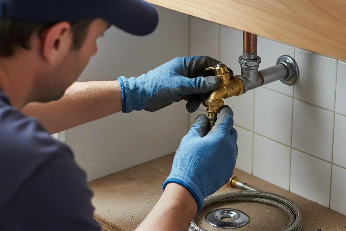 Shutoff valve and fitting work during Faucet and Fixture Repair in Willowbrook